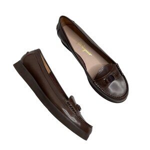 My Ferragamo by Salvatore Ferragamo Womens Brown Leather Penny Loafers 7.5 b